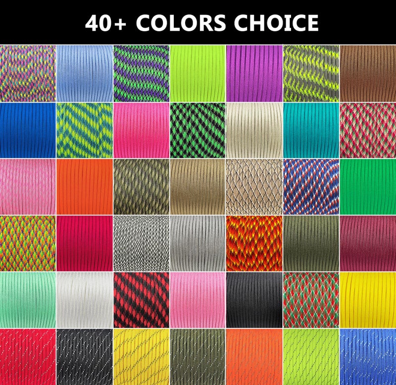 LUYADIN Paracord 325lb Diameter 2.7mm - 5 Strand Parachute Spool Cord - 100ft 200ft,Paracord for Camping,Hiking,Fishing,Outdoor and DIY - Image 4